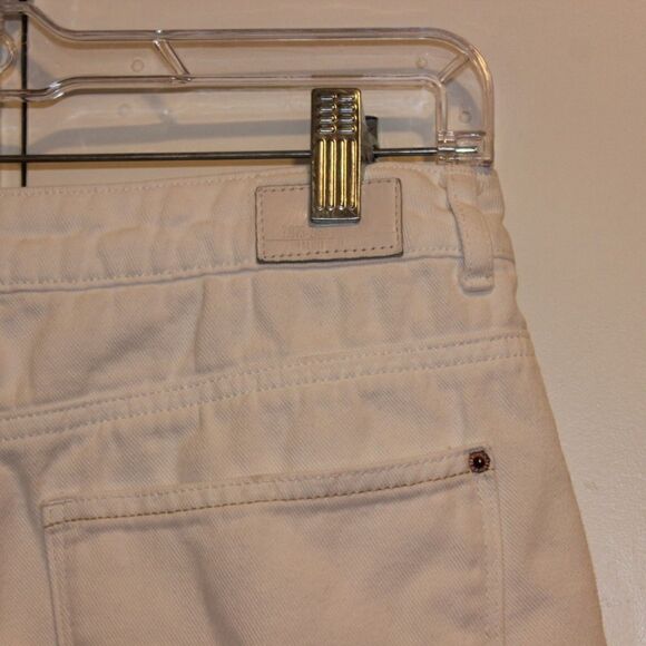 Zara White Jean Shorts Women Size 02 - Picture 7 of 10
